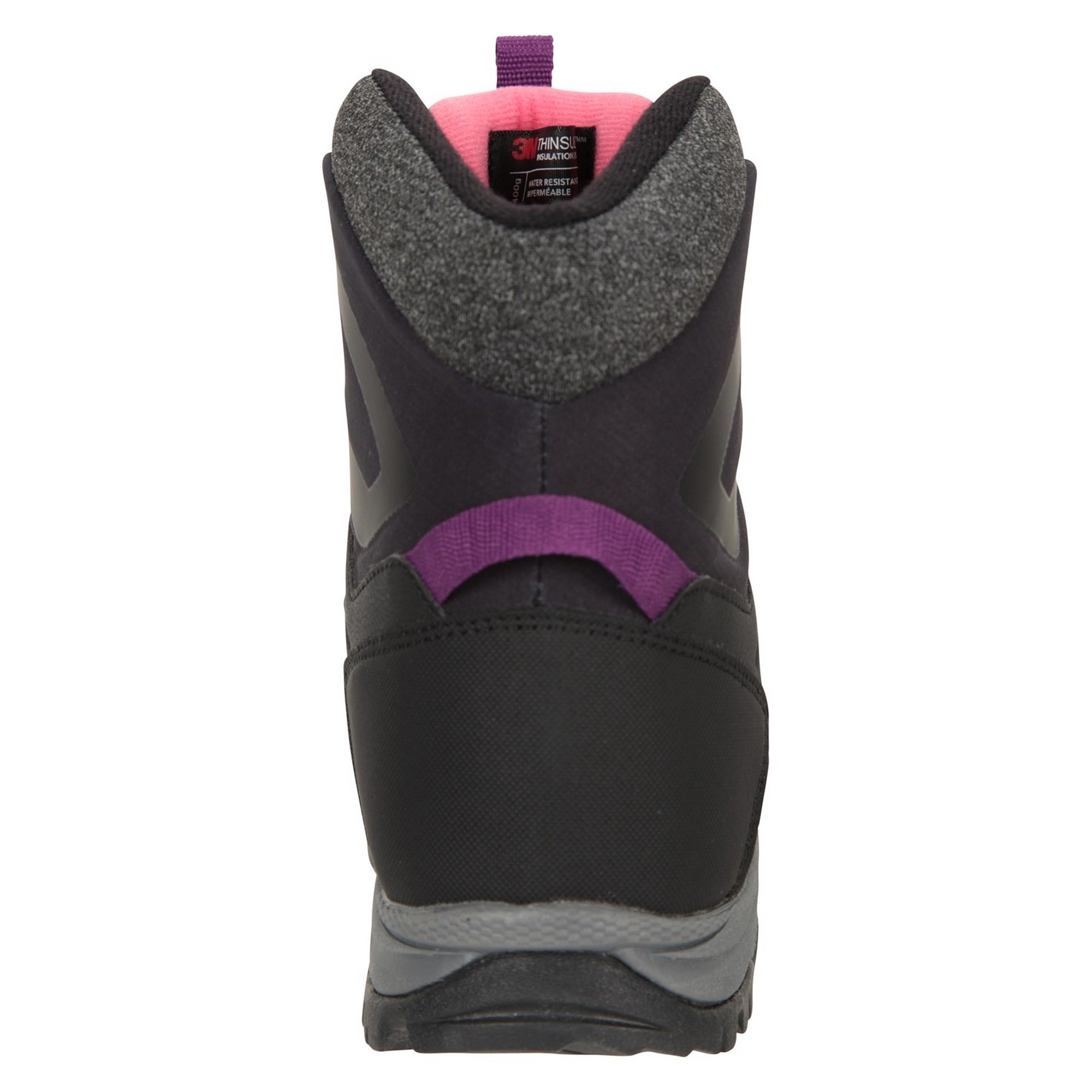Mountain Warehou Polar-stövlar för damer/kvinnor (svart/lila) – bild 2