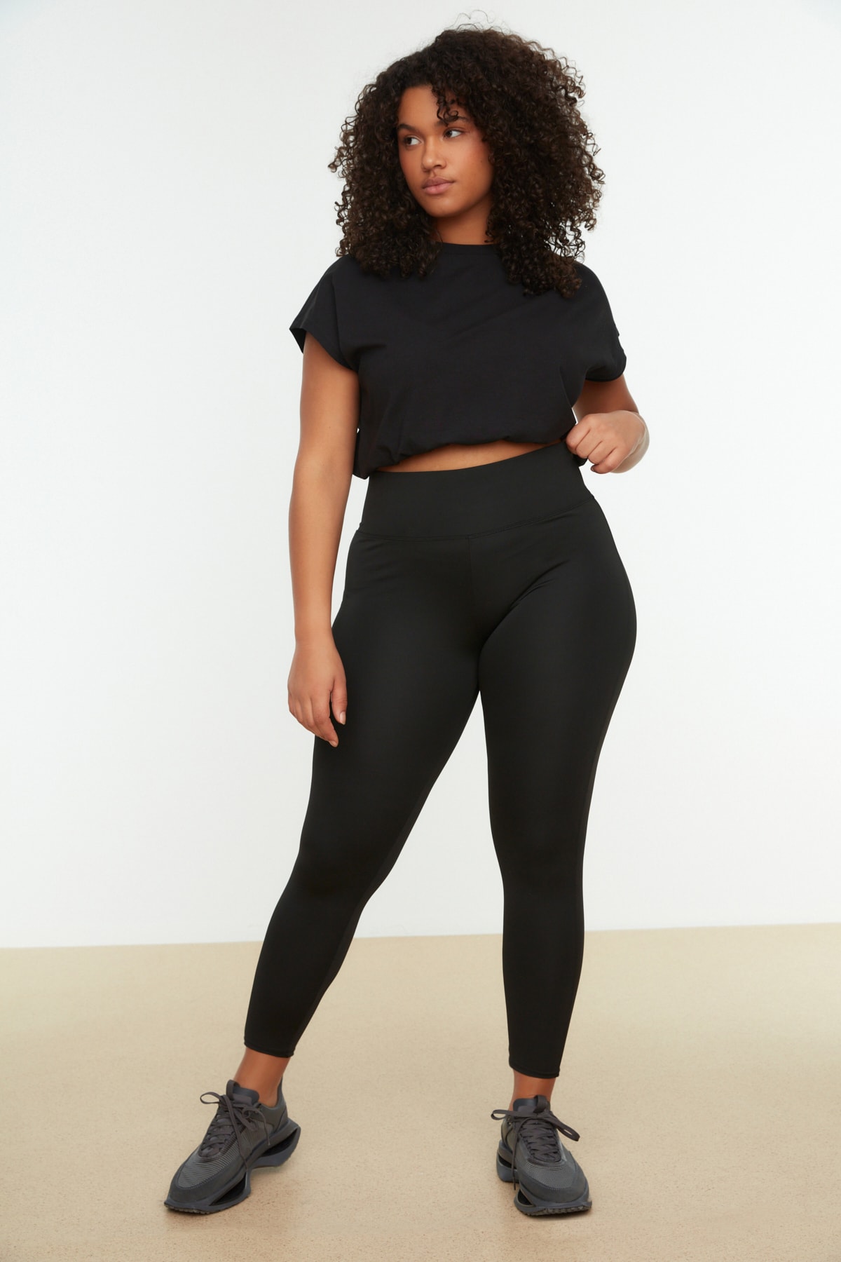 Trendyol Curve Trendyol Dam Hög Midja Skinny Plus Size Sporttights – bild 2