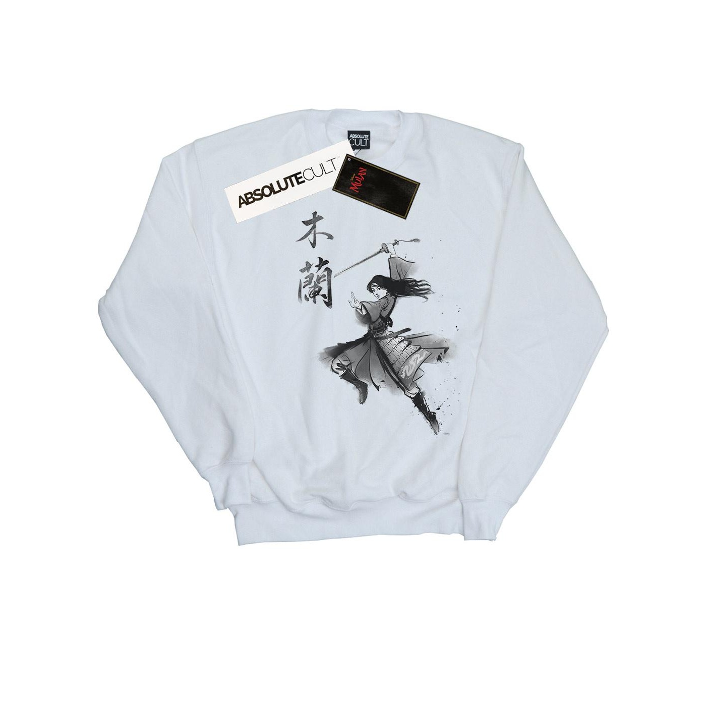 Thumbnail - Disney - "Mulan Movie Sword Jump" Sweatshirt für Mädchen (Weiß)