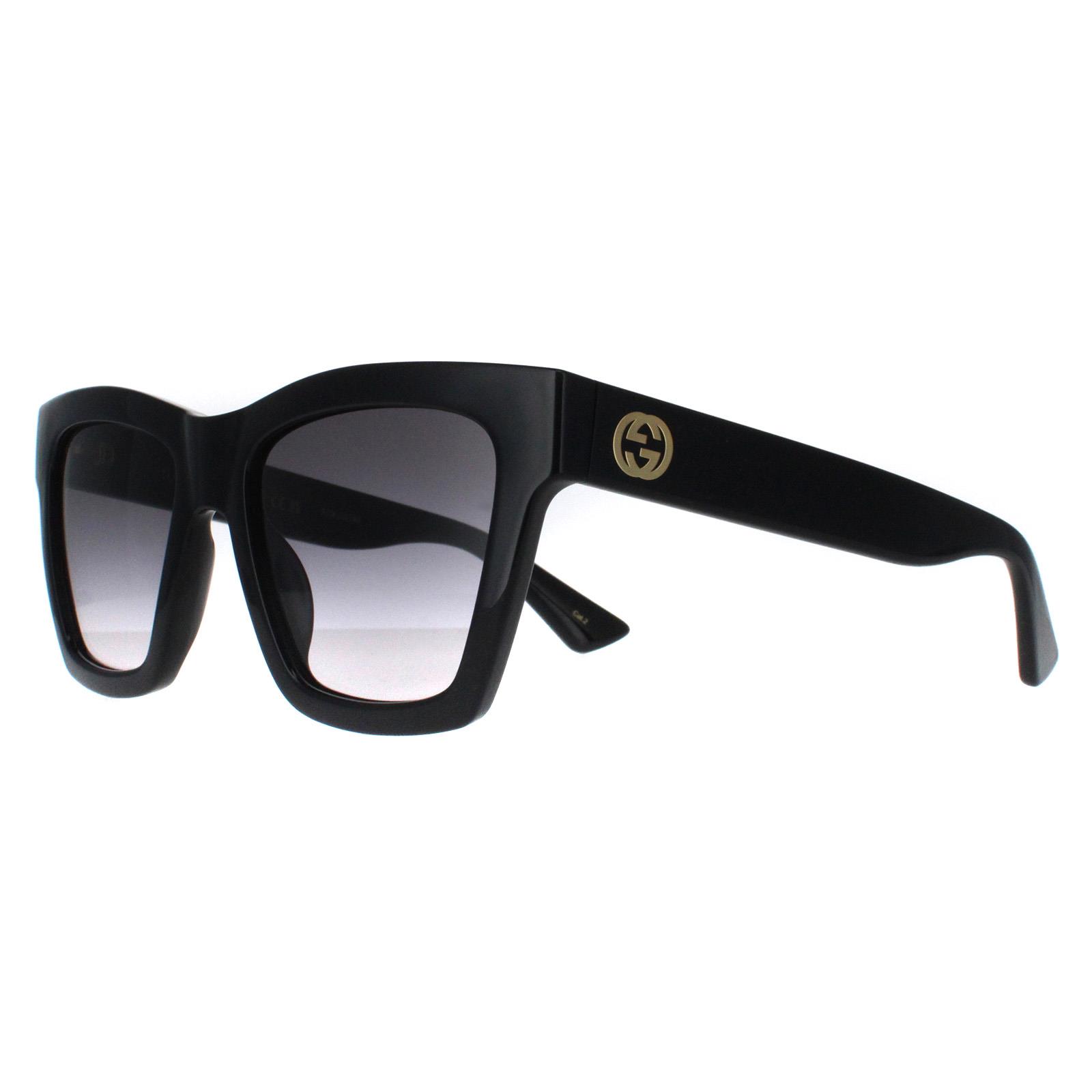 Thumbnail - Gucci Square Womens Schwarz Grau Gradient GG1714S