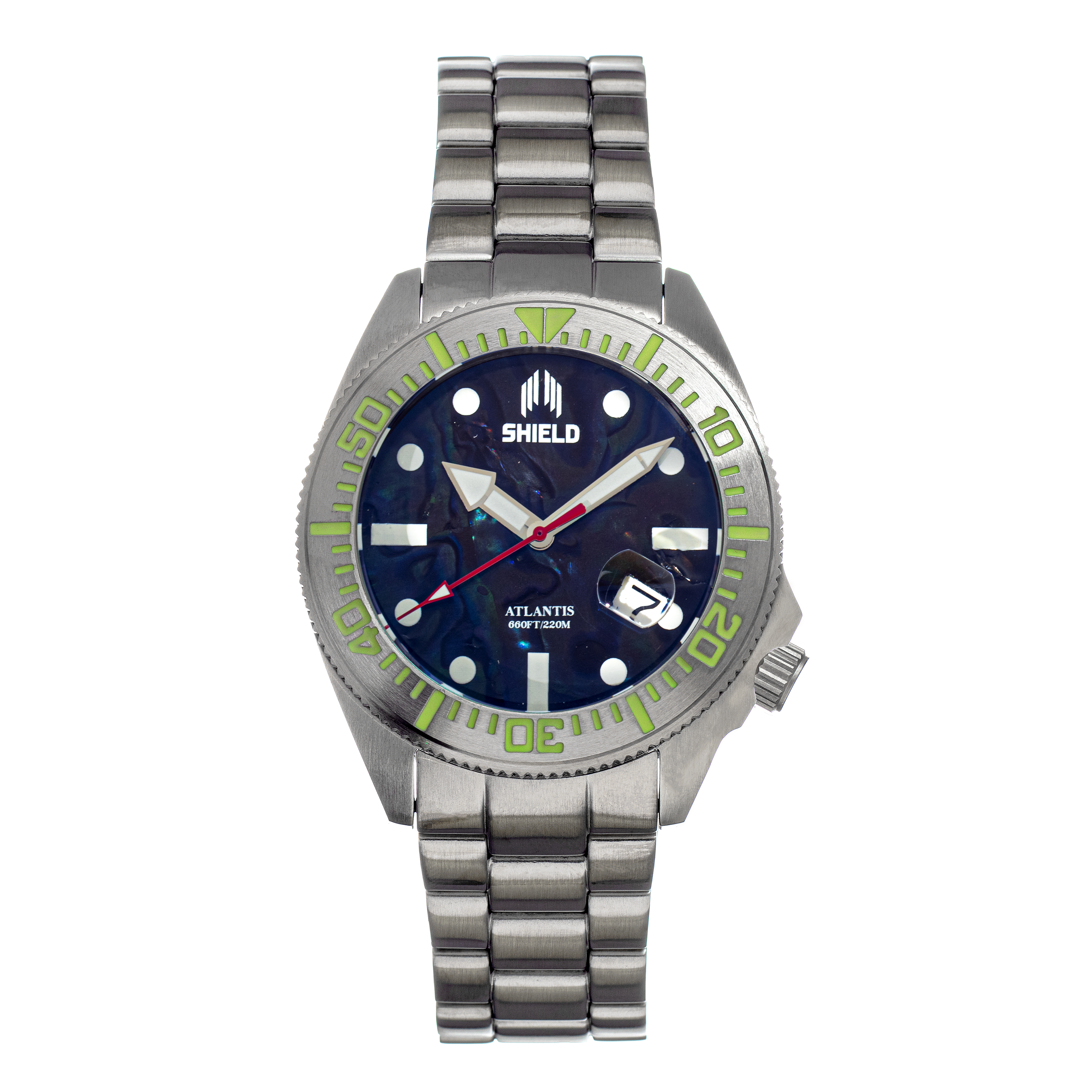 Thumbnail - Montre-bracelet Shield Atlantic Abalone avec date