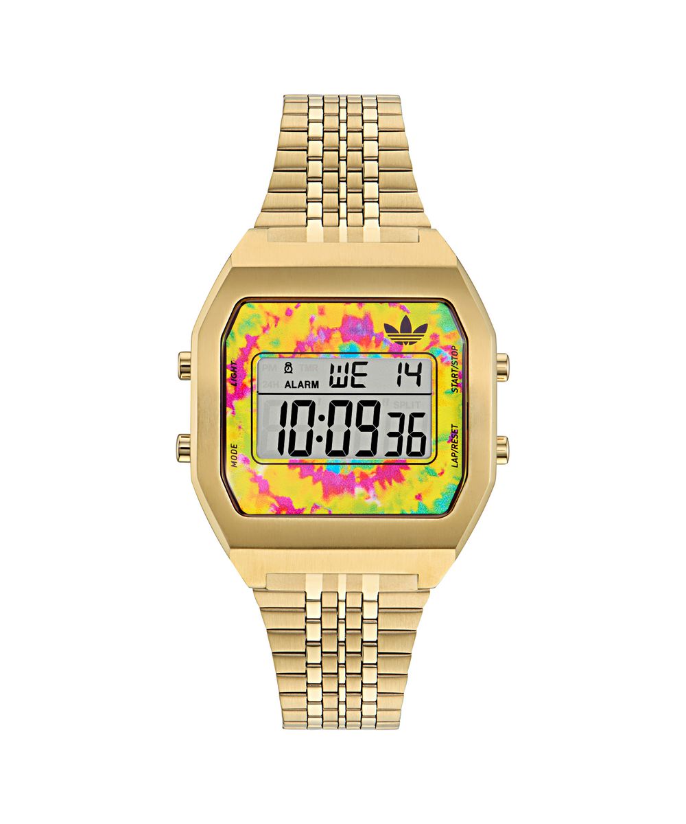 Thumbnail - Adidas Originals Digital Zwei Unisex Gold Uhr AOST24559