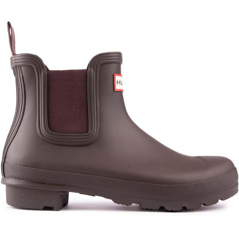 Hunter Womens Original Chelsea Boots - Brown Rubber - Size UK 4