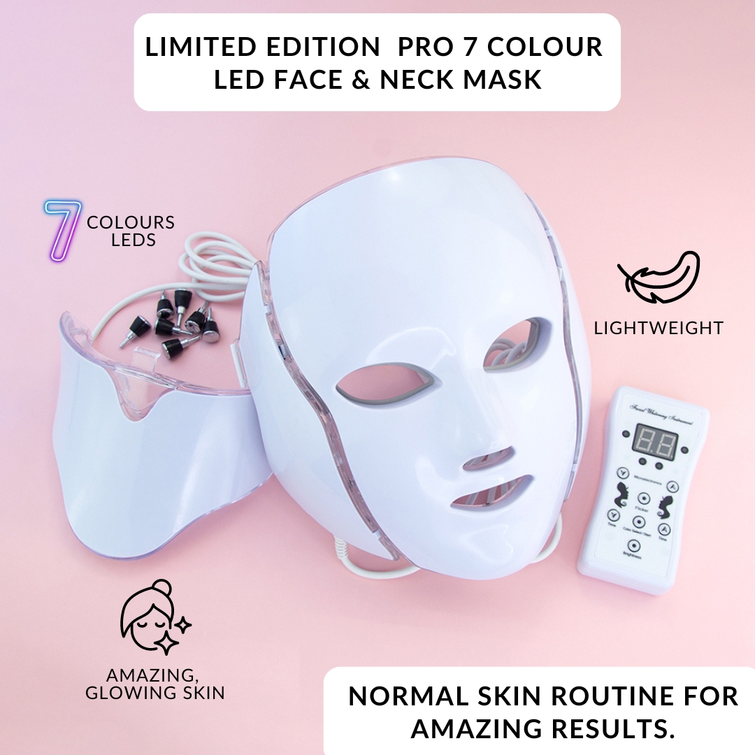 Erth Skin London 7-färgad LED-mask för ansikte och hals begränsad upplaga ansiktsmasker herr – bild 2