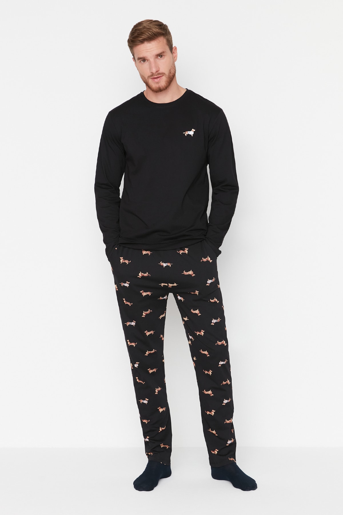 Trendyol Herrar Crew Neck Pyjamas Set – bild 2