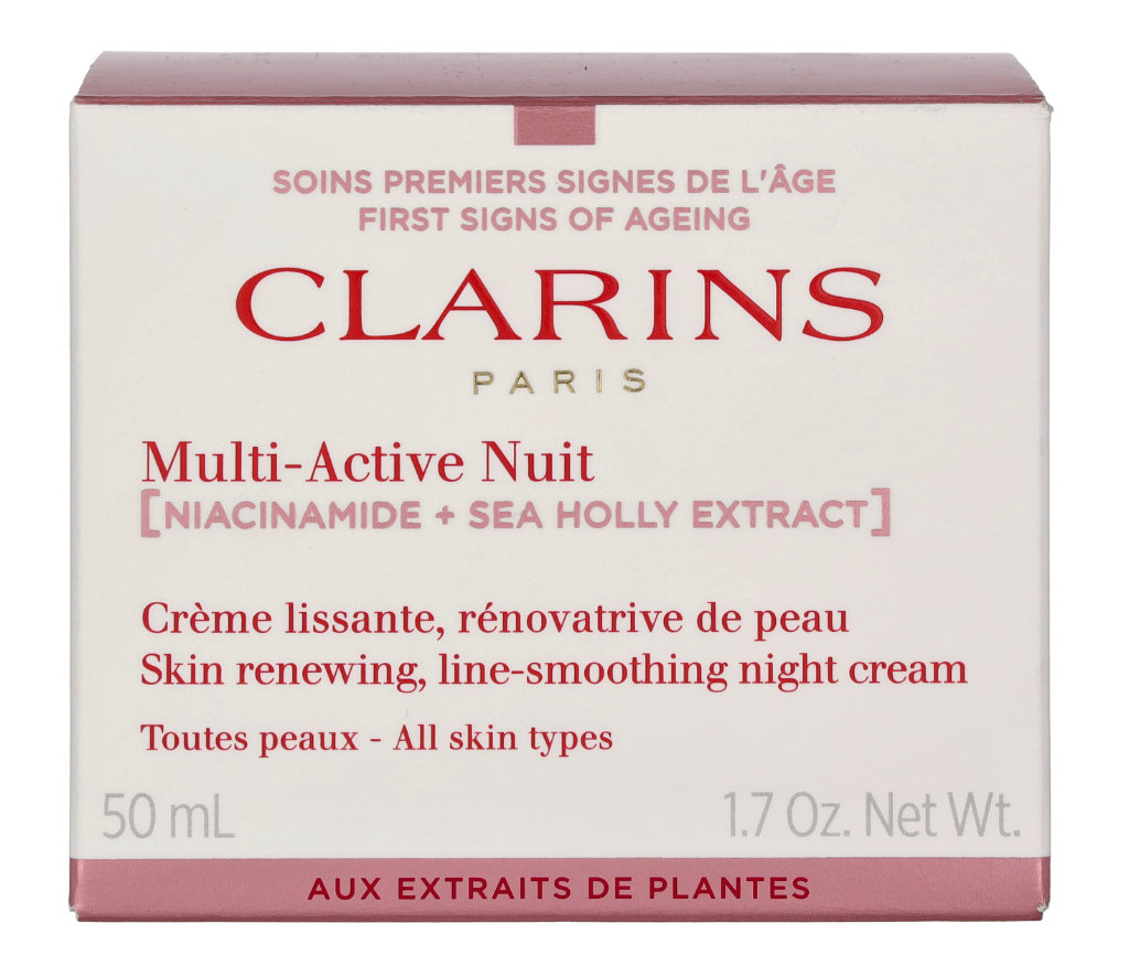 Clarins Multi-Active Nuit Skin Renewing, Line-Smoothing Night Cream for All Skin Types ansiktskräm & serum dam – bild 9