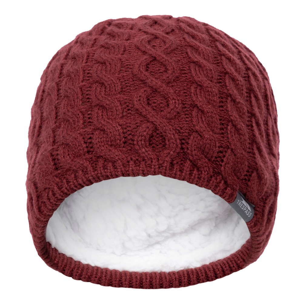 Trespass Womens/Ladies Kendra Beanie Hat (Dark Cherry) - Red - One Size