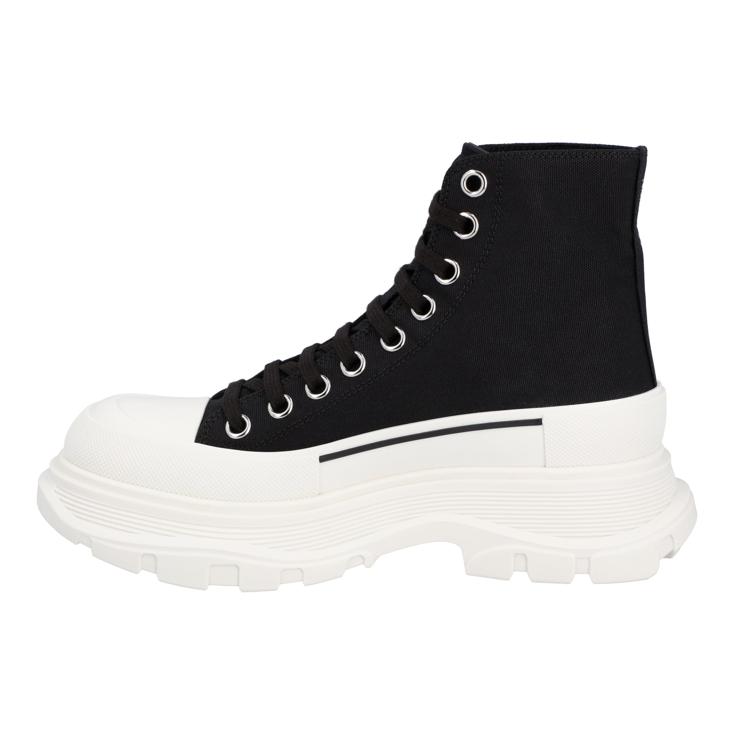 Alexander mcqueen Tread Slick Boot i Svart/Vit kängor dam – bild 2