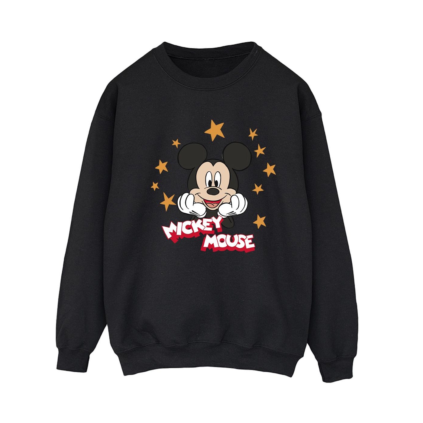 Thumbnail - Disney - "Mickey Mouse Stars" Sweatshirt für Damen (Schwarz)