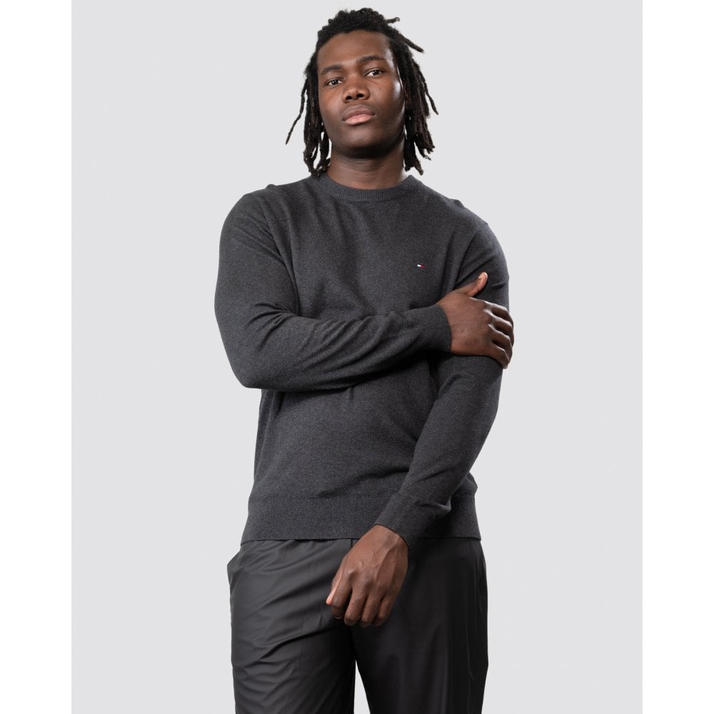 Tommy Hilfiger Men's Grey Crew Neck Jumper - Image 3