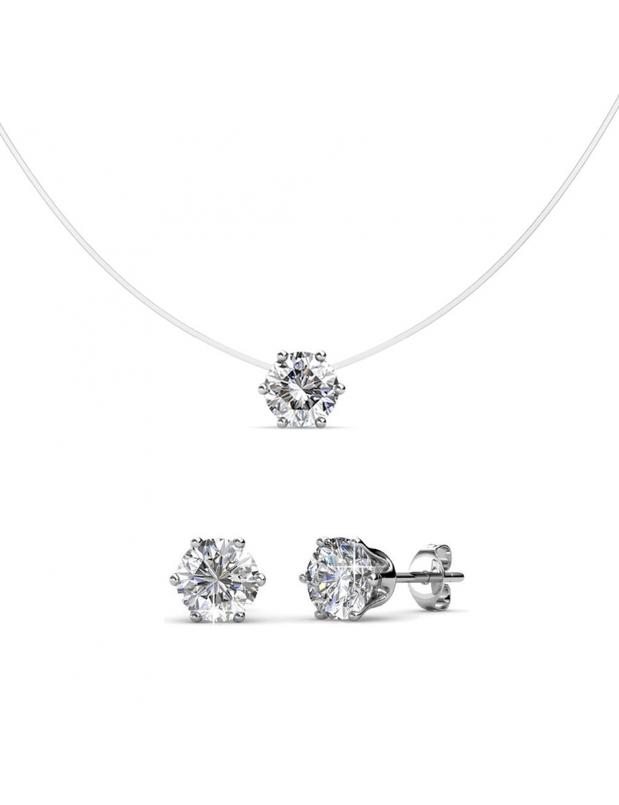 Thumbnail - Meerjungfrau-Set - Silber und Kristall