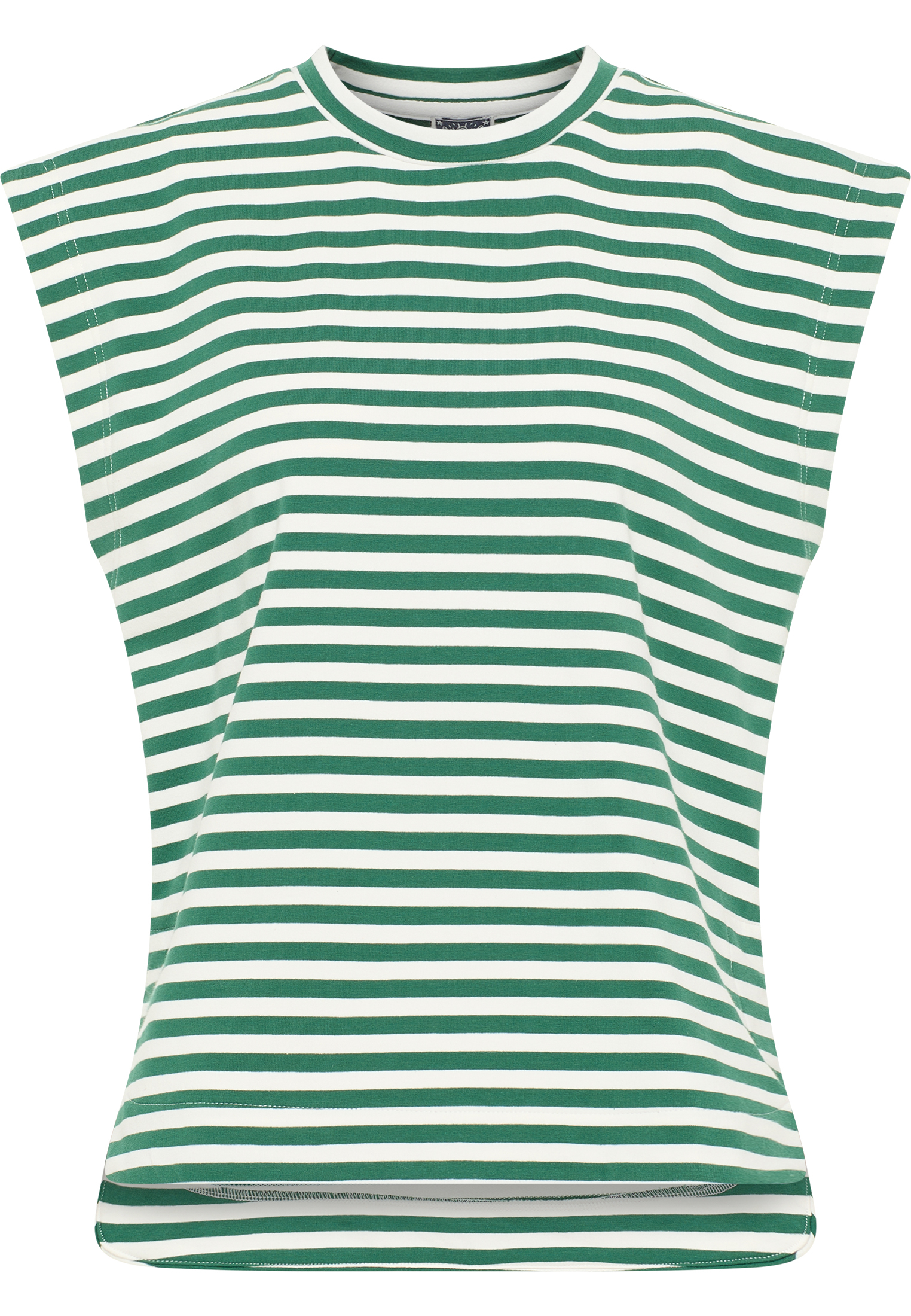 Dreimaster T-shirt Dames Groen Wit