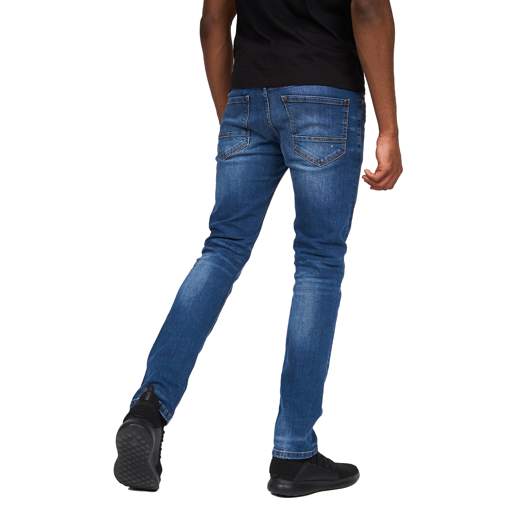Crosshatch Mens Svelte Stretch Jeans (Stone Wash) herr – bild 2