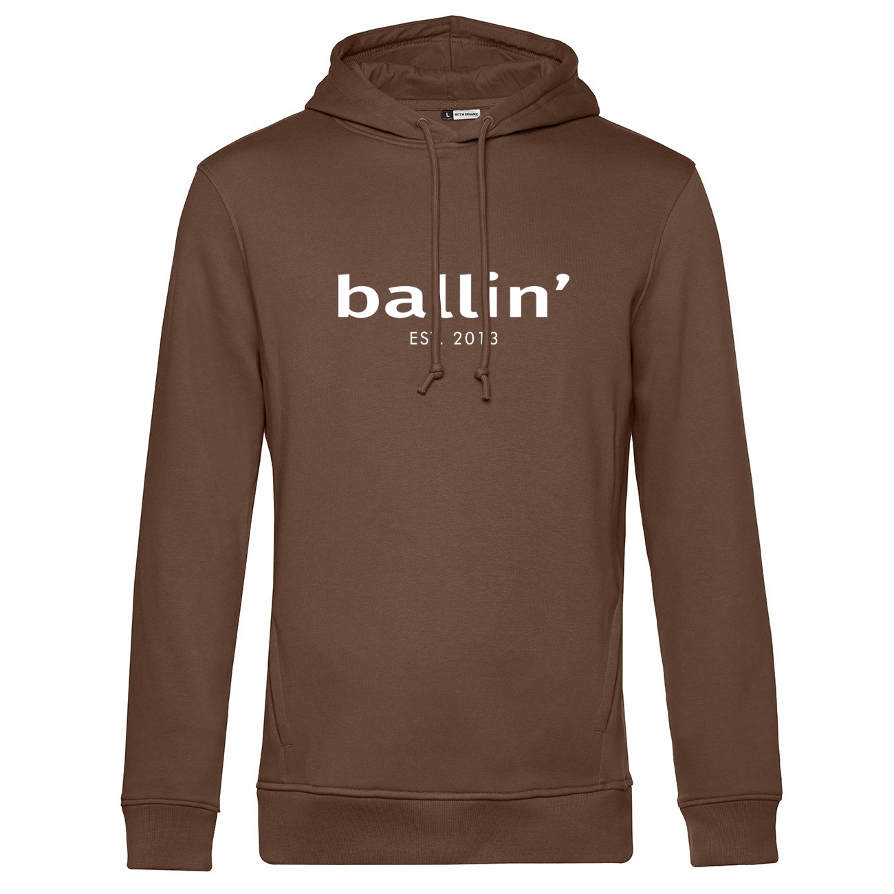 Thumbnail - Basic Hoodie von Ballin Est. 2013 in der farbe Braun und in größe L.