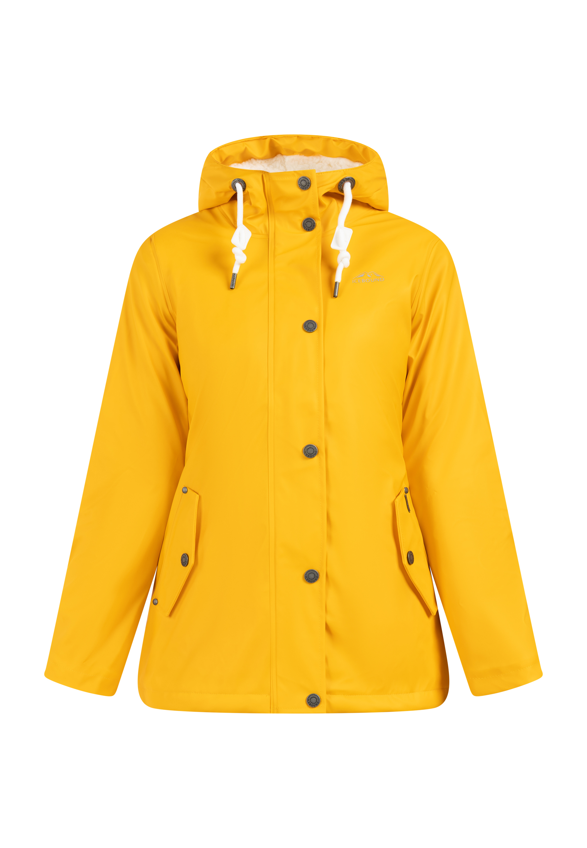 Thumbnail - ICEBOUND Regenjacke mit Teddyfutter Damen Sonnengelb