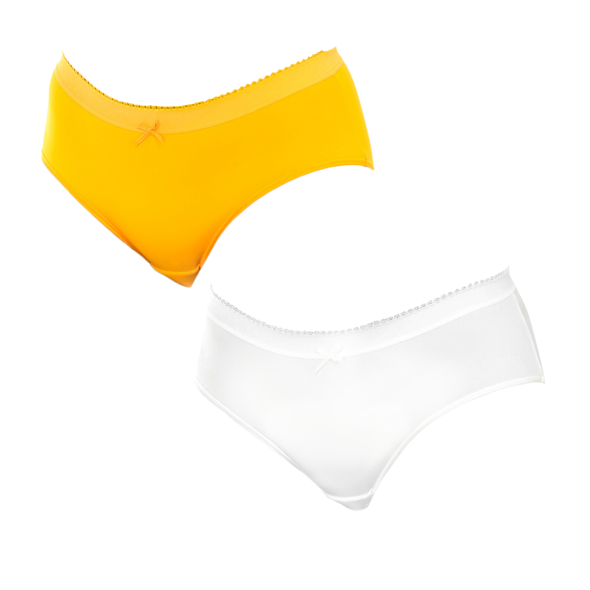 Thumbnail - Pack-2 Damen Höschen aus elastischem und atmungsaktivem Stoff D05DN