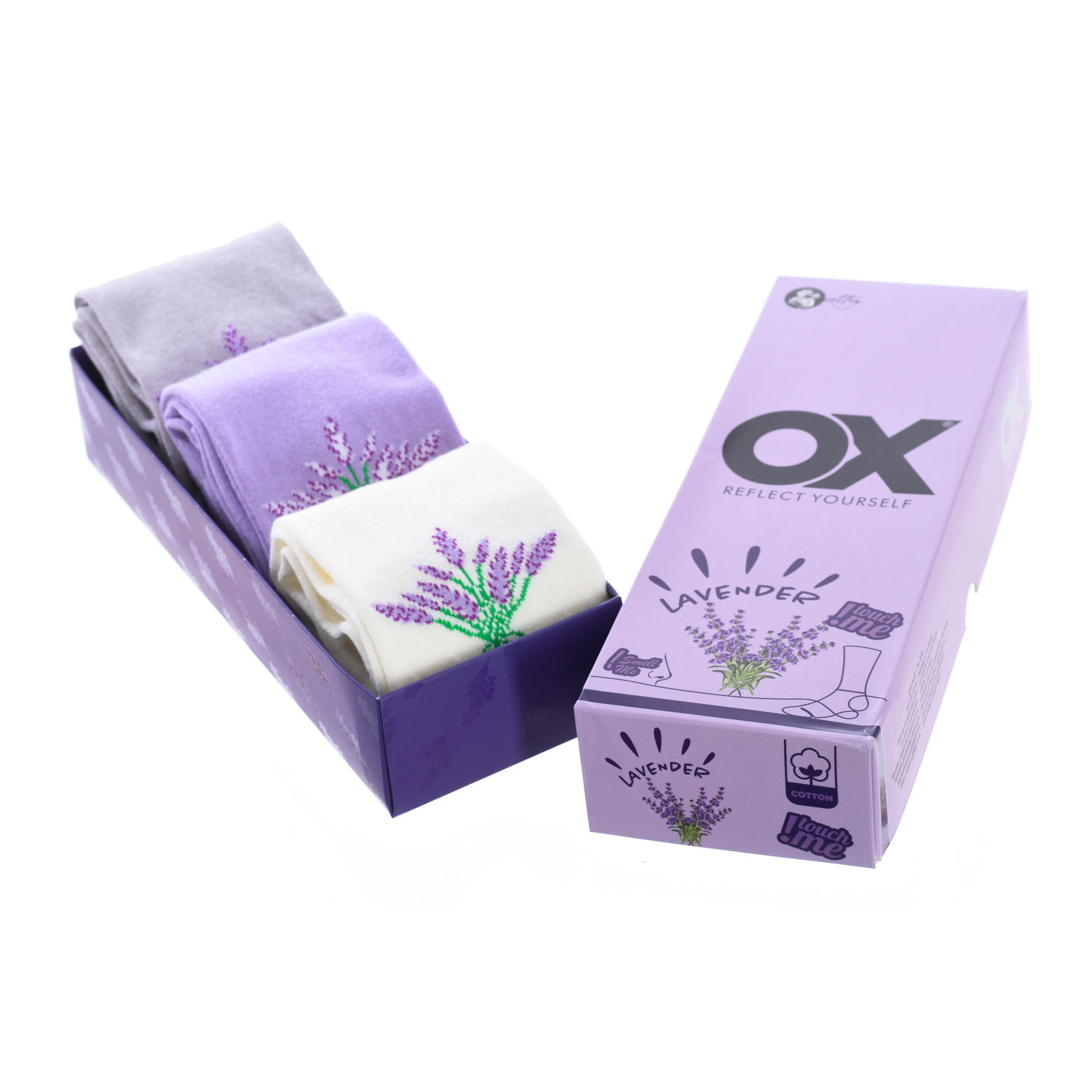 Set van 6 lage sokken OX met frisse geuren