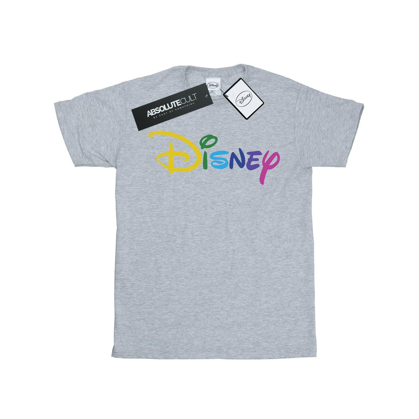 Thumbnail - Disney - "Colour Logo" T-Shirt für Damen (Grau)