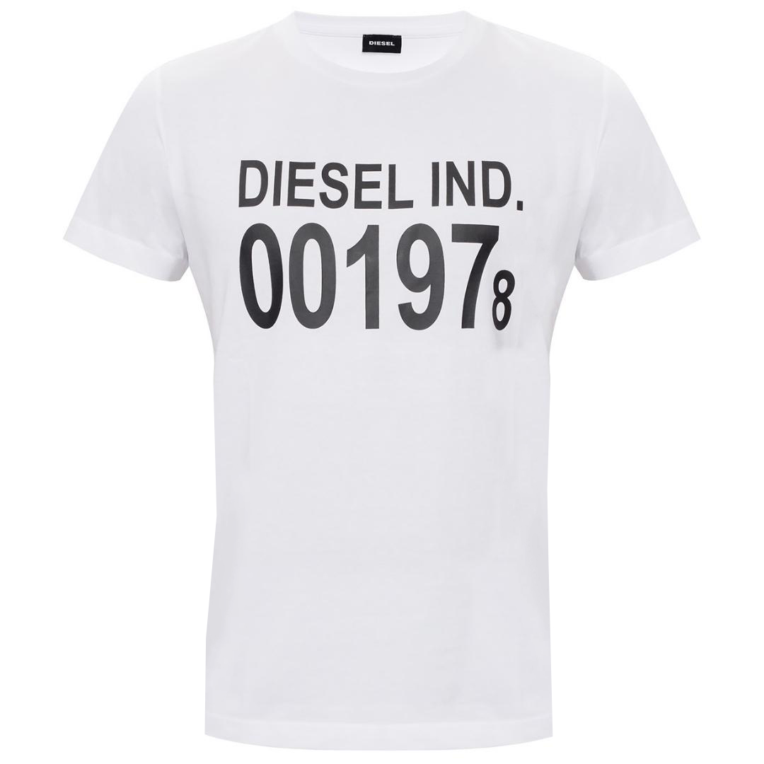 Herren Diesel T-Diego 001978 T-Shirt in Weiß