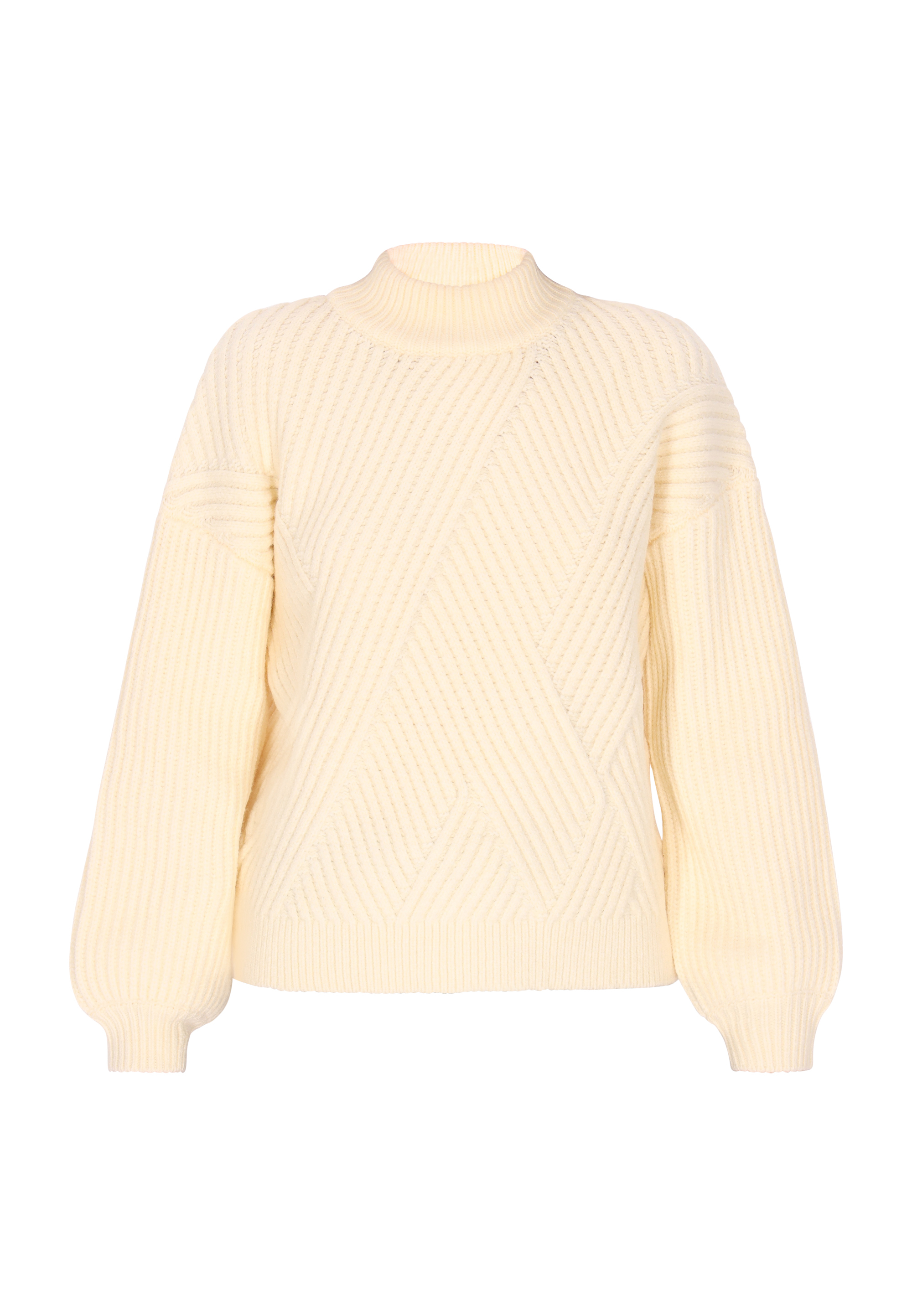 Thumbnail - Dreimaster Pullover Damen Wollweiss
