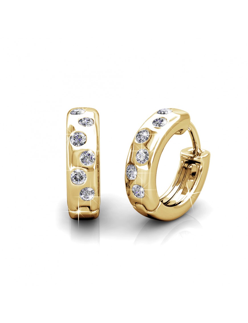 Thumbnail - Joy Ohrringe - Gold und Kristall