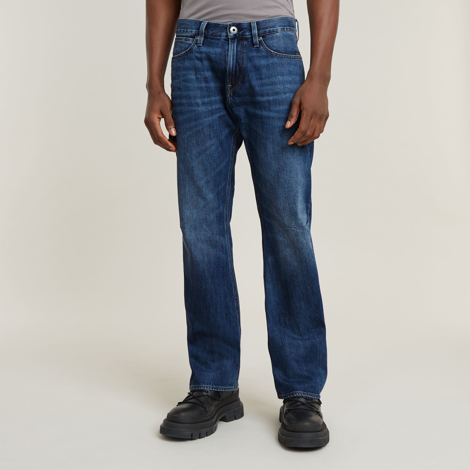 G Star Raw Mens G-Star RAW Lenney Bootcut Jeans - Navy - Size 29W/34L