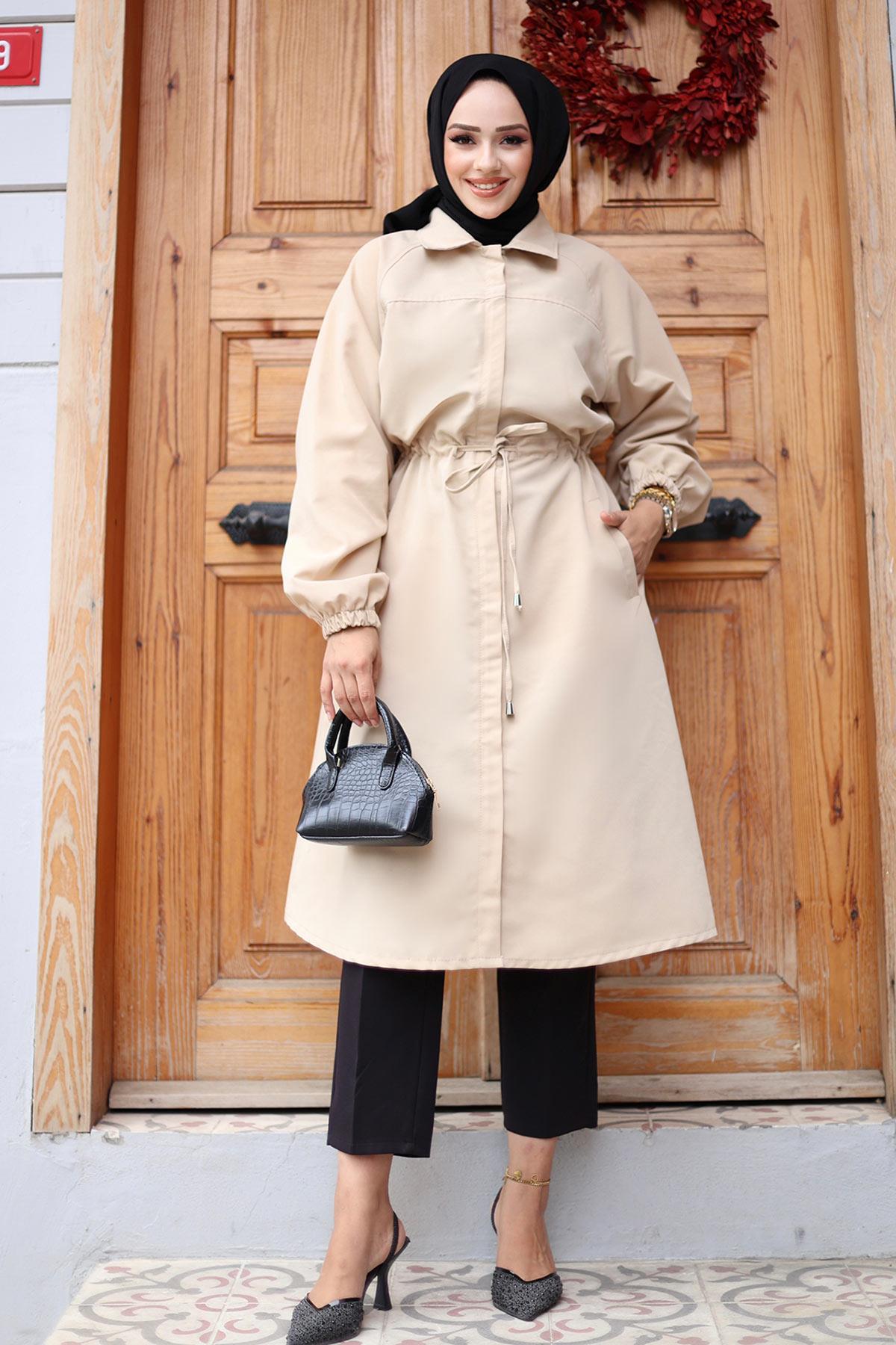 Thumbnail - Verdeckter Knopfleisten-Trenchcoat