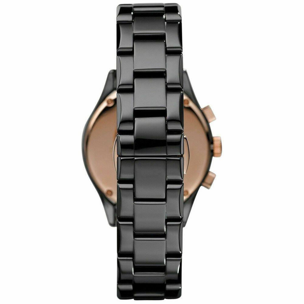 Emporio Armani AR1411 Svart keramisk damklocka – bild 2
