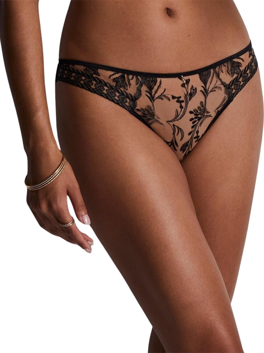 Aubade Womens Magnetic Spell Italian Brief – Black Polyamide – Size Medium