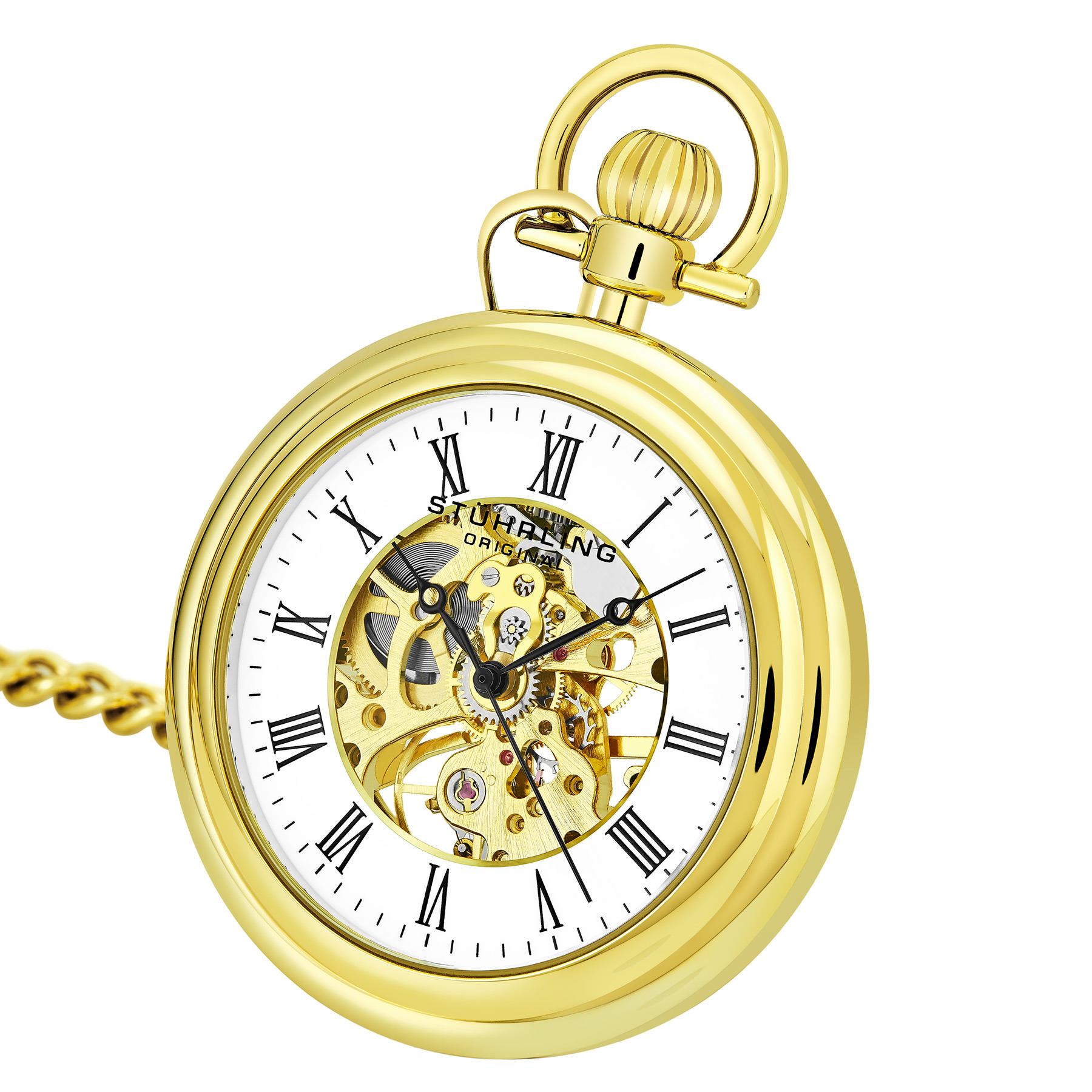 Stührling Vintage 6053 Hand-wind 47mm Skeleton analoga klockor herr – bild 2