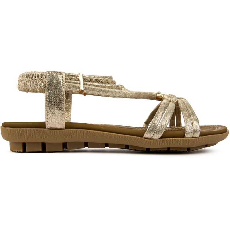 Lotus Womens Domenica Sandals - Gold - Size UK 6