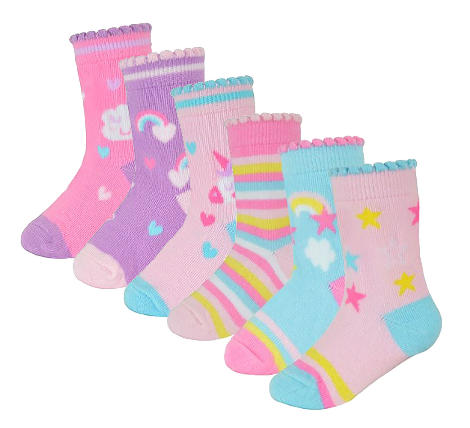 Sock Snob Baby Girls Unicorn Design Socks