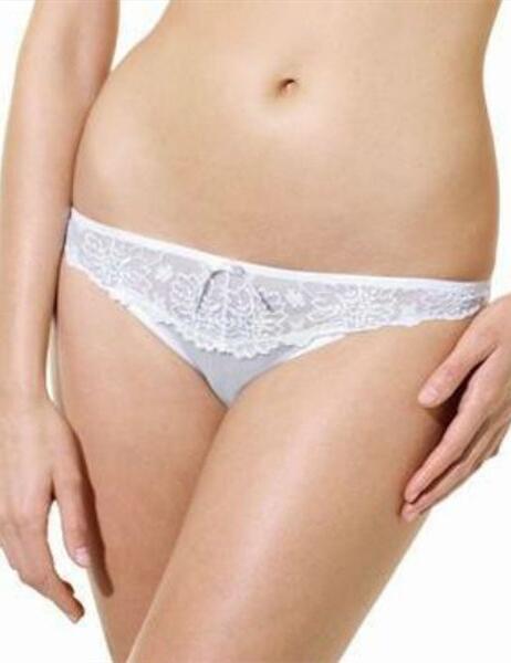 Panache Womens Ariza Thong – White – Size 38E
