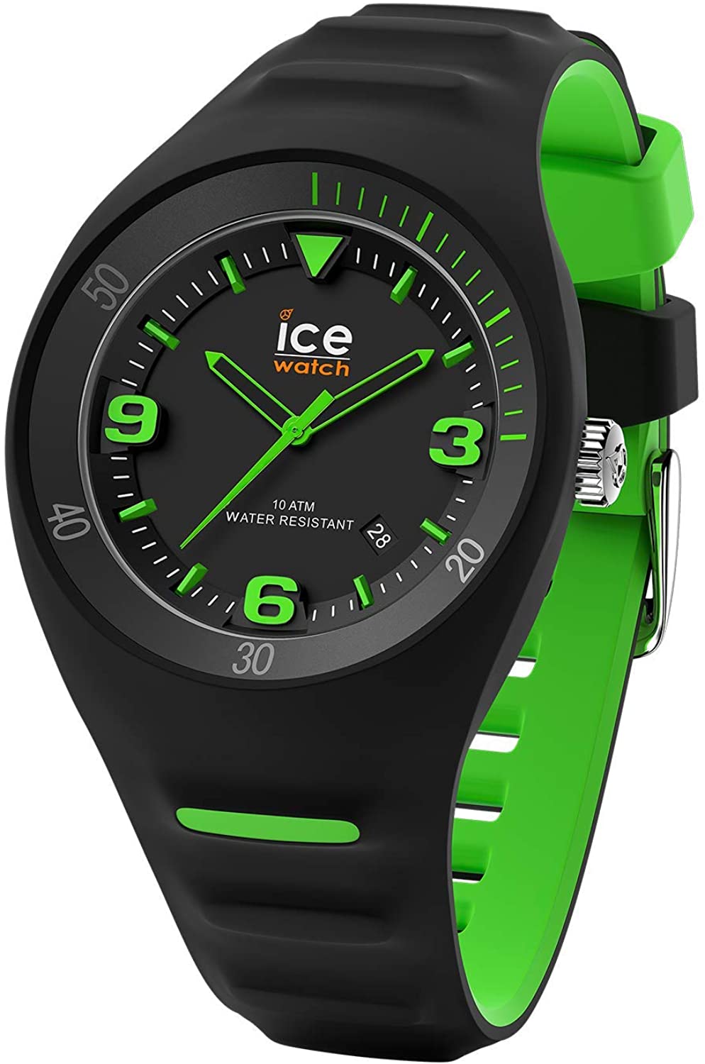 Thumbnail - Ice Watch P. Leclercq - Black Green Schwarz Herren Armbanduhr 017599 - M