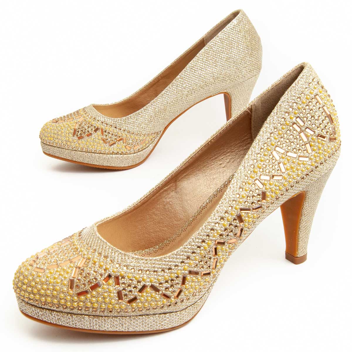 Thumbnail - Montevita Absatzschuh Unne58 in Gold