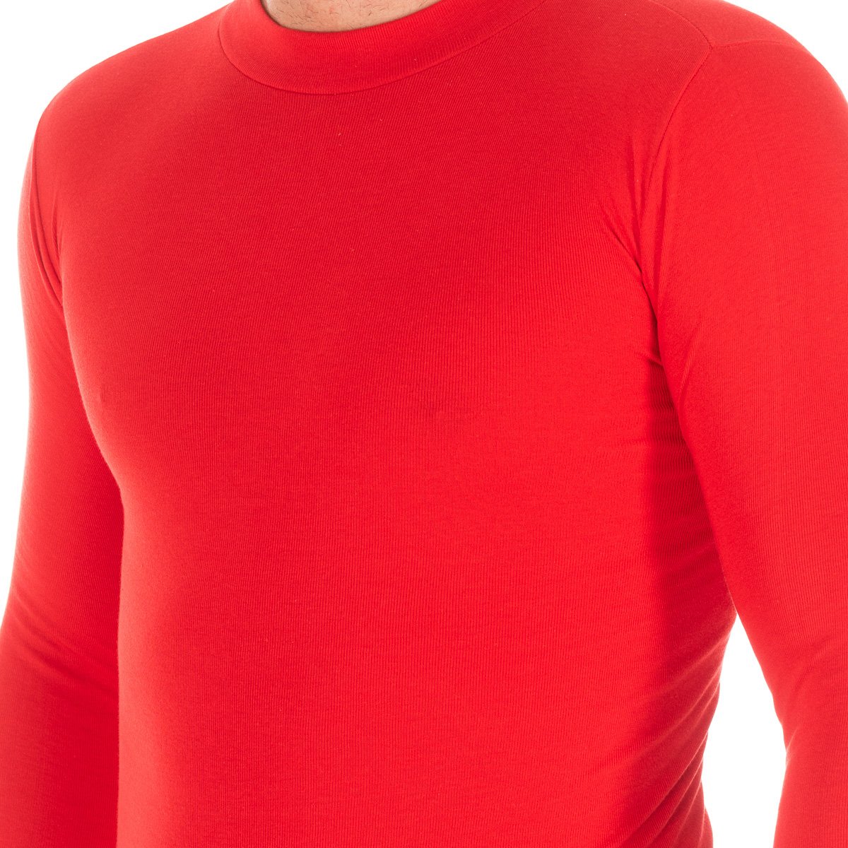 Kisses & Love Långärmad T-shirt med halvhög krage 1625-H man herr – bild 2