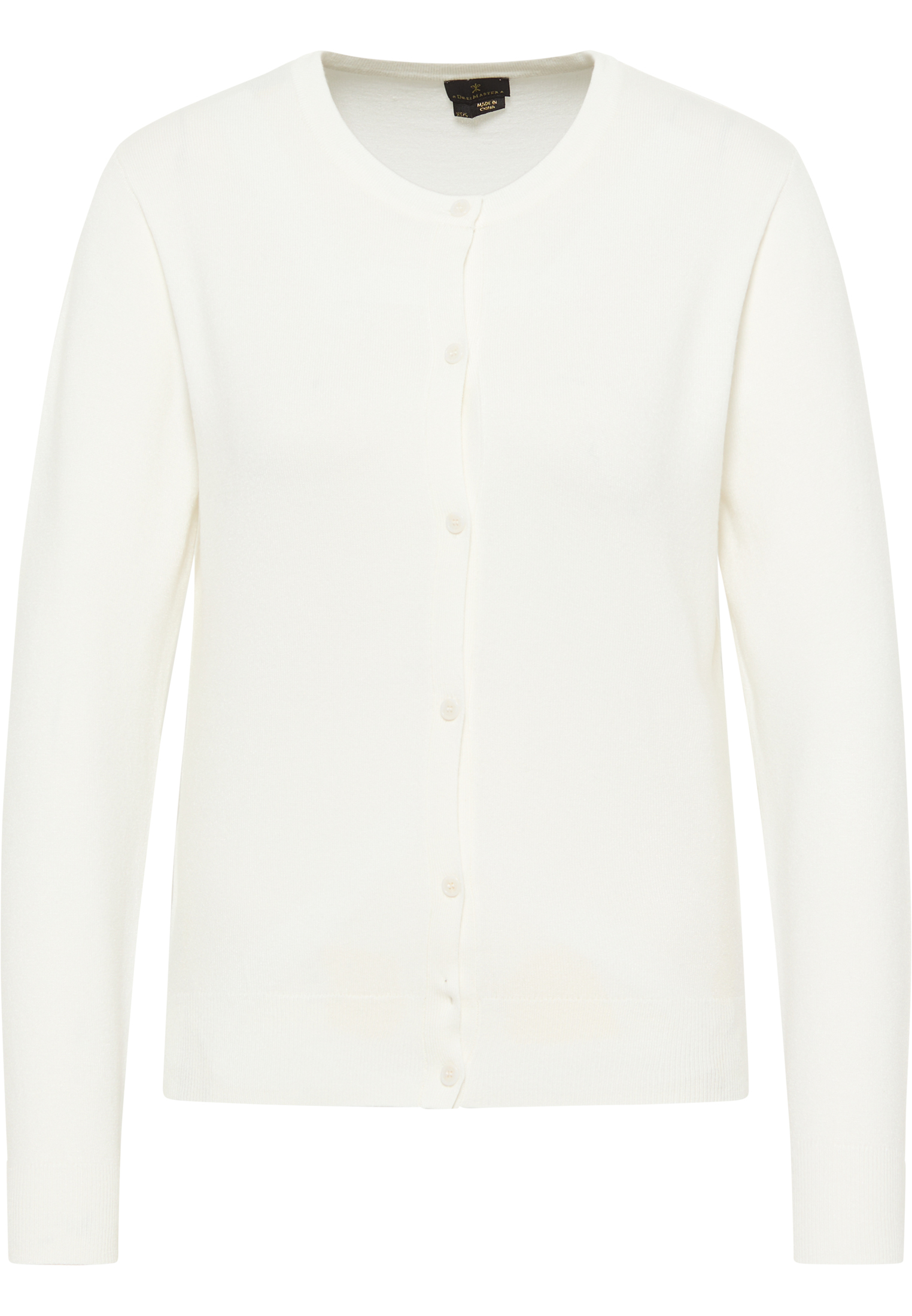 Thumbnail - Dreimaster Strickjacke Damen Wollweiss