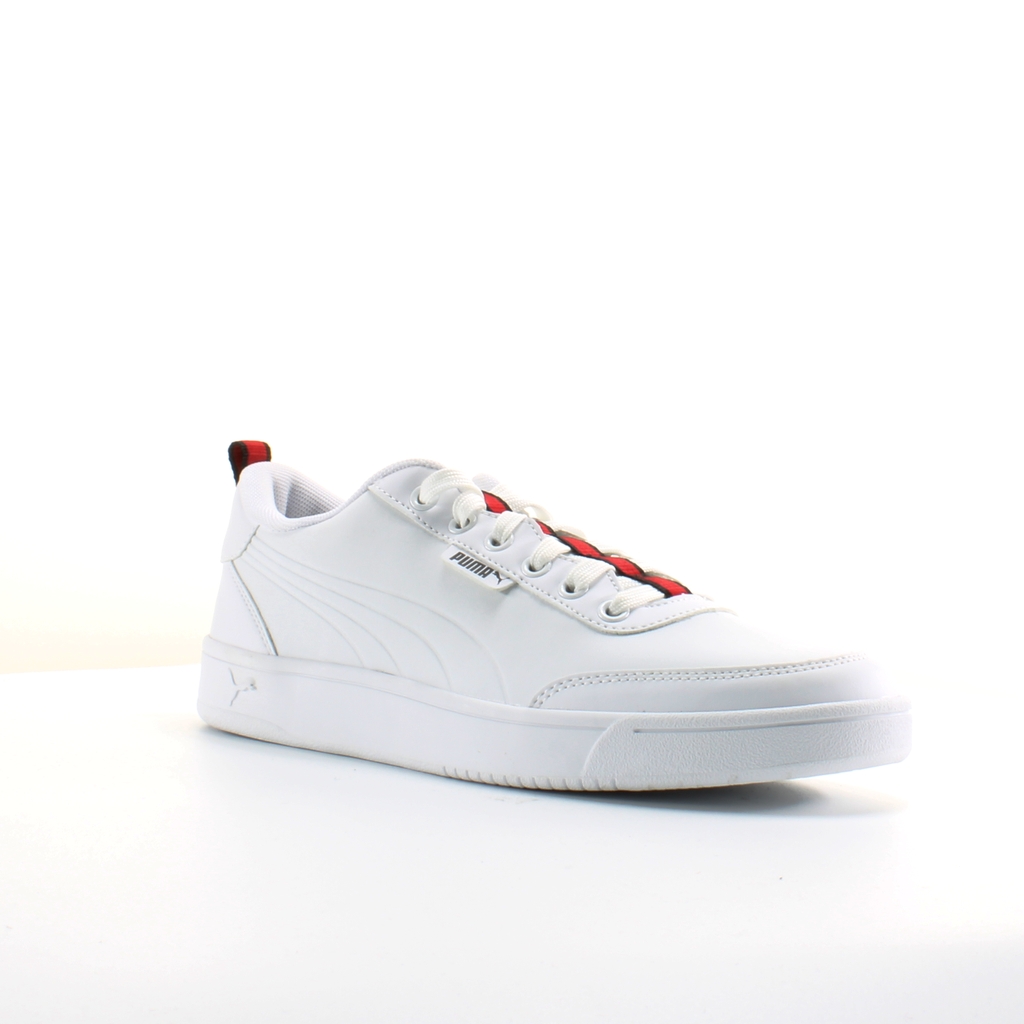 Puma Court Breaker Flagg Vit Läder Herrar Snörning Träningsskor 366817 01 – bild 2