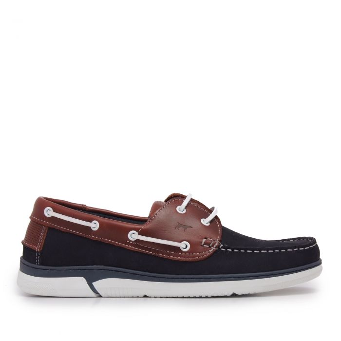 red leather boat shoes