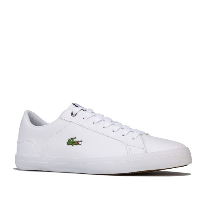Lacoste Lerond 418 Off White White Mens Leather Trainers 