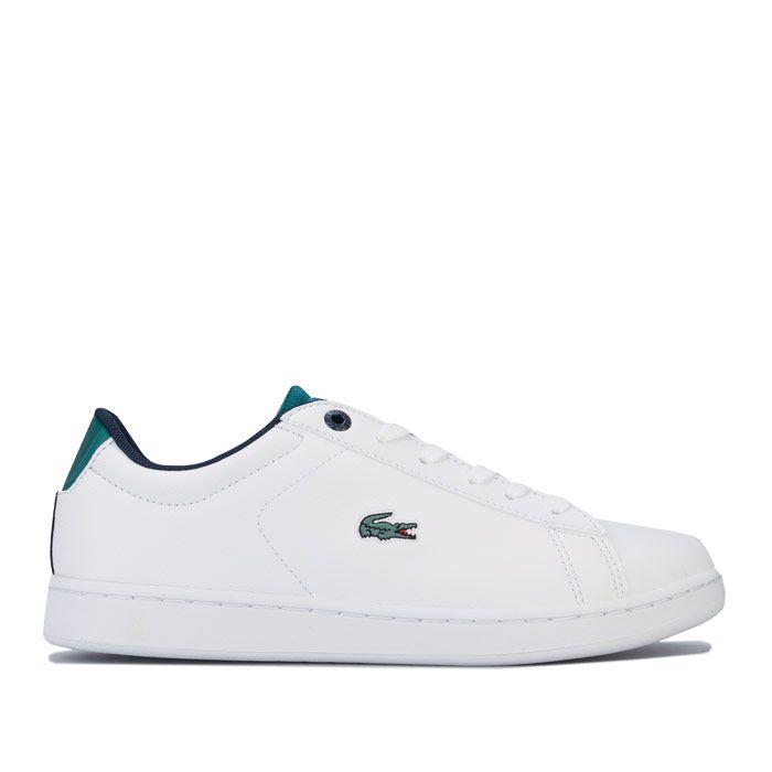 boys white lacoste trainers