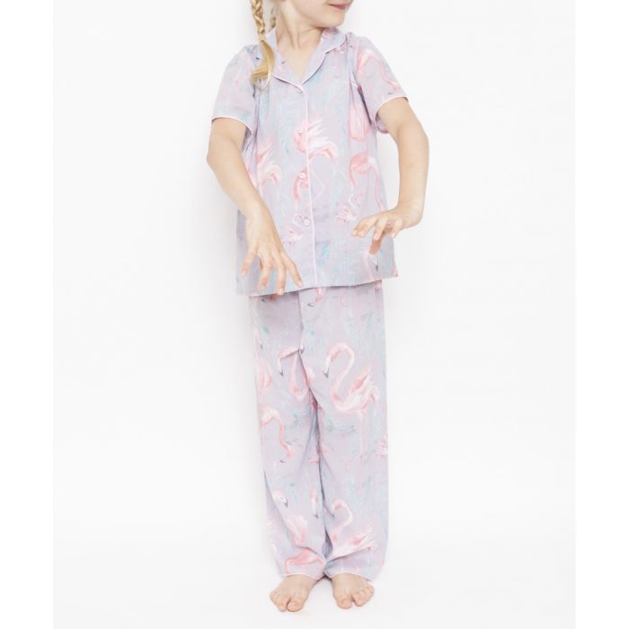 Cyberjammies Kids Zara Grey Flamingo Pyjama Set Secret Sales