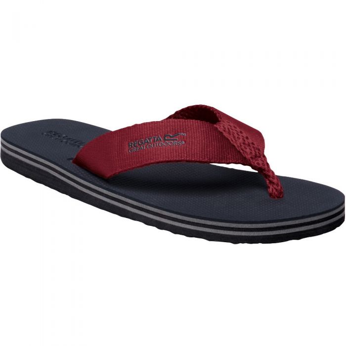 cushioned flip flops mens
