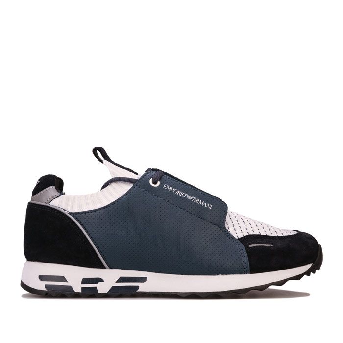 armani logo trainers