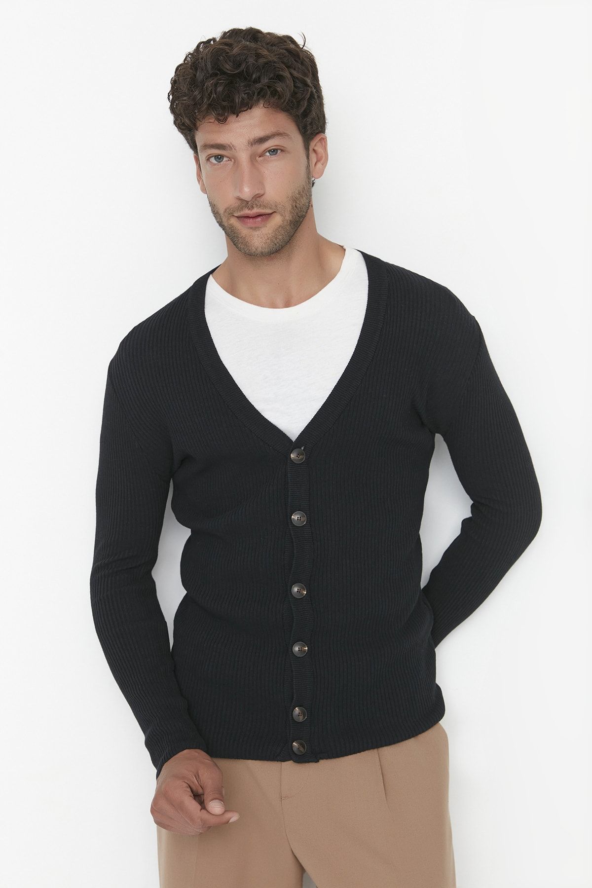 Trendyol Man Men Cardigan Fitted
