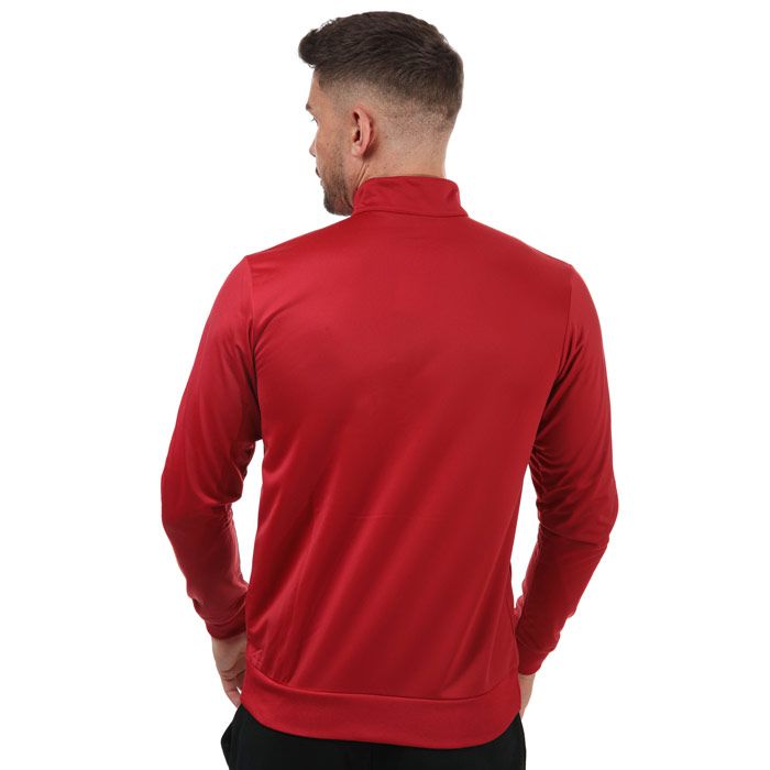 Mens adidas Essentials 3- Stripes Tricot Track Top in red.- Stand-up collar.- Long sleeves with ribbed cuffs.- Full zip fastening.- Side welt pockets.- Ribbed hem.- Applied 3-Stripes at sleeves.- Regular fit.- Main material: 100% Polyester (Recycled) . Machine washable. - Ref: EI4891