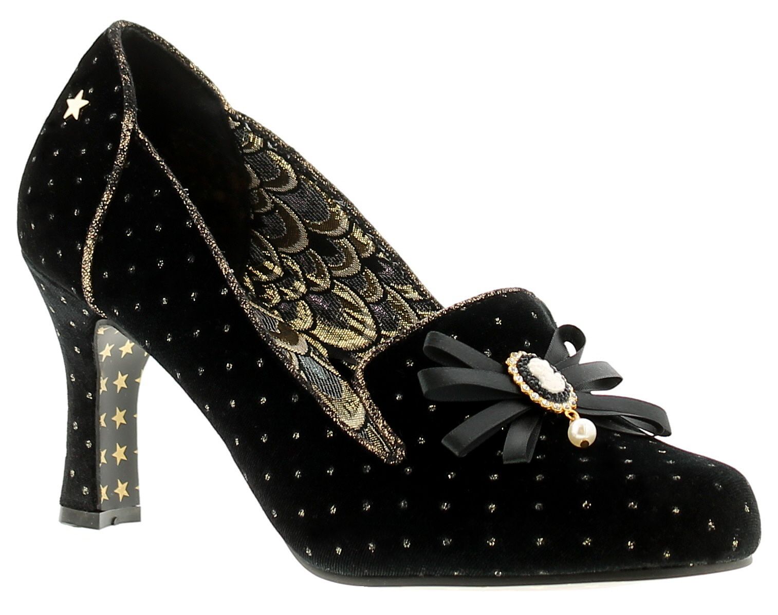 Joe Browns Couture siren couture womens ladies occasion shoes black/gold