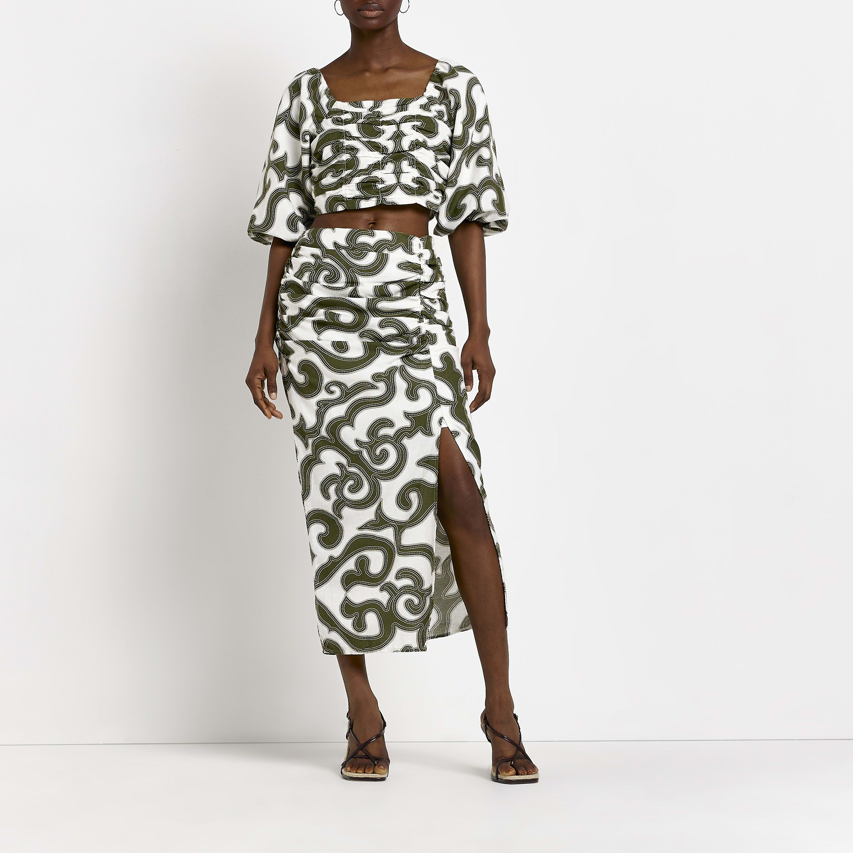 River Island Womens Skirt - Green