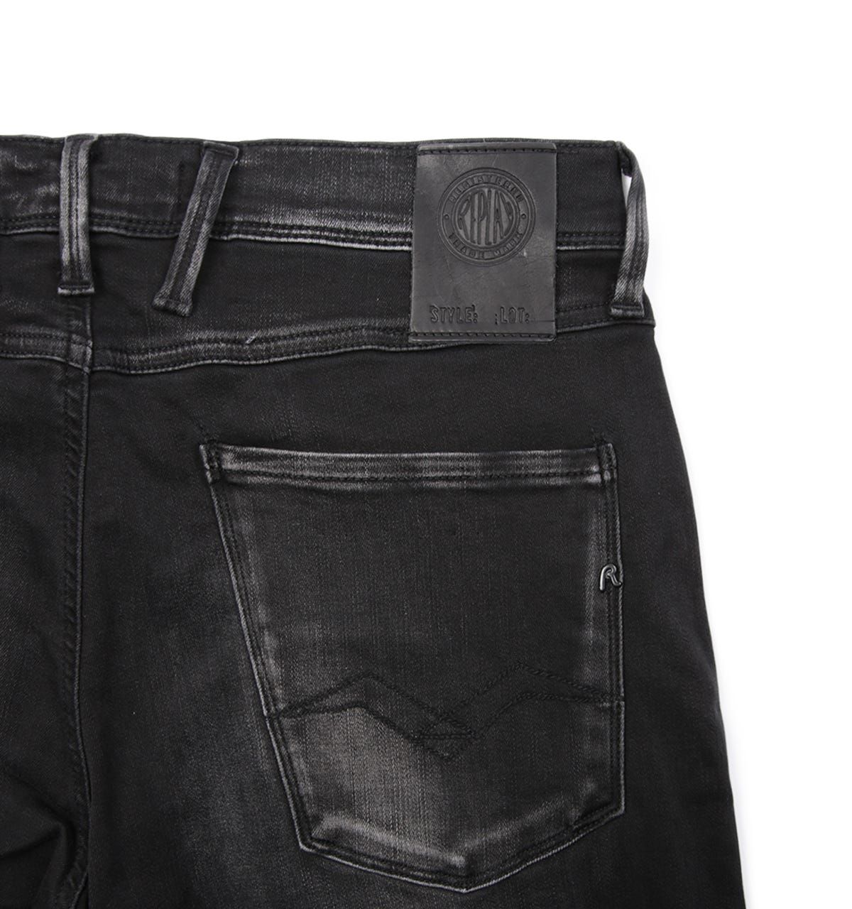 Replay Anbass Hyperflex Bio Shades Slim Fit Jeans - Black Fade