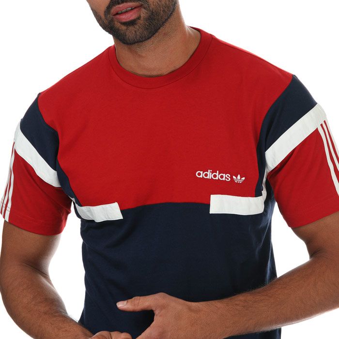 Men's adidas Originals BR8 T-Shirt in Red